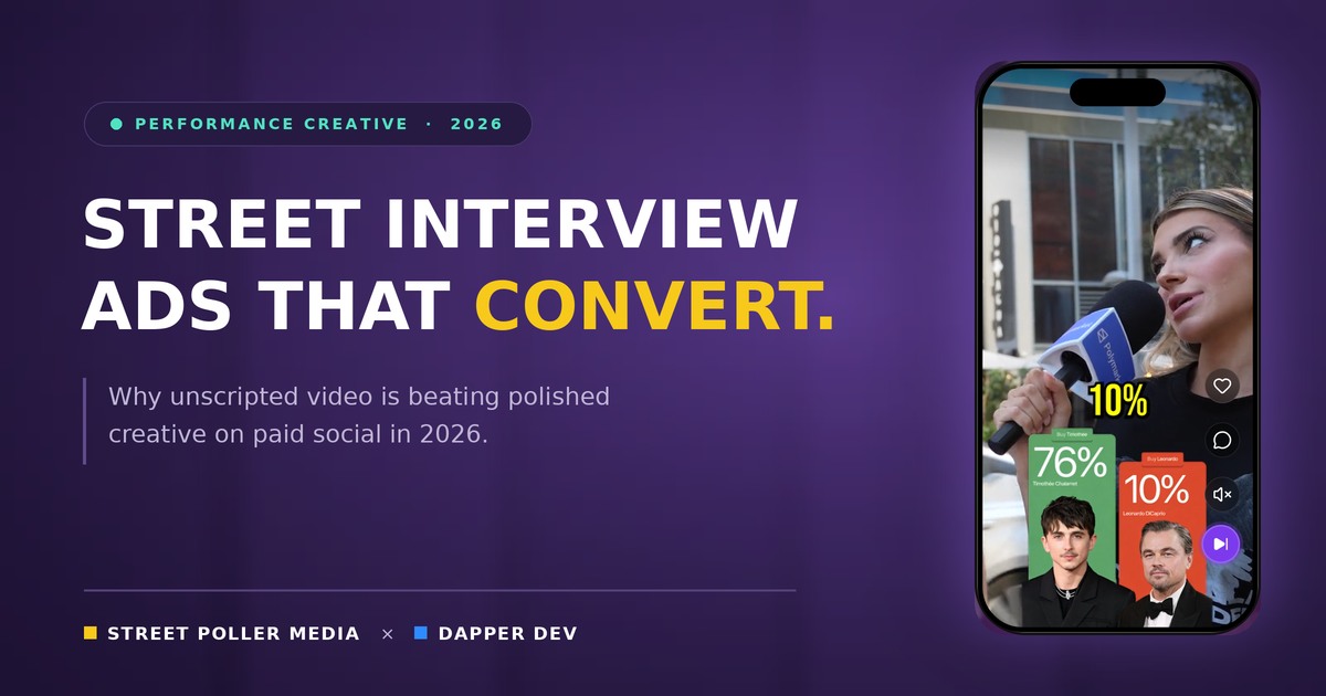 Why Street Interview Ads Beat Polished Creatives in 2026